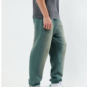 Pantalon décontracté droit pour homme, pantalon de survêtement peint, en toile de coton élasthanne délavée à l'acide, taille mi-haute, pour l'extérieur - Product Image 6