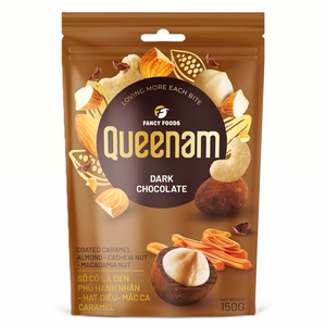 Dragées au chocolat de qualité supérieure, chocolat HALAL OEM/ODM, caramel enrobé de chocolat noir, amandes, noix de cajou, noix de macadamia, 150 g - Product Image 1