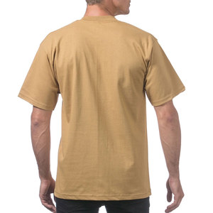T-shirt d'été ample en coton épais à manches courtes et col rond, 100% coton, coupe oversize, épaules tombantes, plusieurs couleurs - Product Image 3