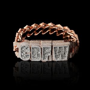 925 Silver Plated Moissanite Tennis <b>Bracelet</b> Round Brilliant Cut Cross Pattern Unisex Everyday Wear - Product Image 1