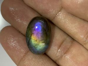 IGI Certified Multi Fire Natural Quartz <b>Labradorite</b> Pendant 20mm Rainbow Color Change AAA+ Quality Bulk Loose Gemstones for - Product Image 2