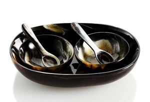 buffalo Horn Bowles hand made bowls dinnerware <b>kitchen</b> <b>storage</b> - Product Image 2