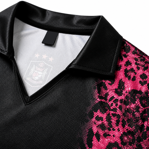 Maillot de football personnalisé pour homme, noir et rose, sublimation, uniforme d'équipe, fabricant de vêtements de sport OEM ODM, marque privée - Product Image 6
