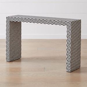 Stylish Bone Inlay Console <b>Table</b> Decorative Accent Furniture Featuring Handmade <b>Mosaic</b> Craftsmanship For Contemporary - Product Image 6