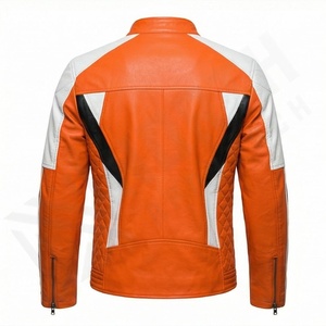 Chaqueta de Motociclista de Cuero Genuino para Hombre de la Mejor Calidad, Nueva Colección de Invierno, Chaquetas de Motocicleta con Protecciones Desmontables Personalizadas - Product Image 2