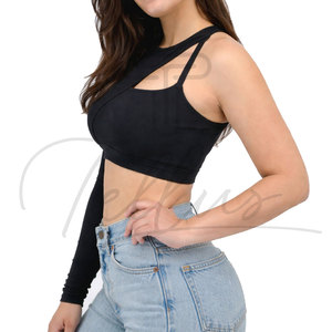 <b>Top</b> Quality Stylish In Stock Women Crop <b>Top</b> T-Shirts Wholesale New Design Women Crop <b>Top</b> For Adult Size - Product Image 5