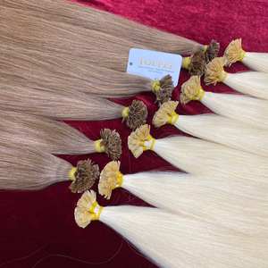 Supply Asia <b>Human</b> <b>Hair</b> Extensions Flat Tip Virgin <b>Hair</b> Vietnamese Natural Wave Straight Style - Product Image 2