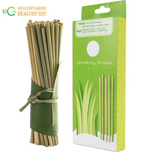 Pajitas de hierba biodegradables ecológicas de Vietnam/Pajitas de hierba para beber exportación al por mayor con el precio más barato de Eco2go Vietnam - Product Image 1
