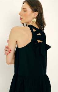 Robe longue décontractée d'été pour femme, imprimé floral, sans manches, confortable, en coton et lin, coupe ample, personnalisable - Product Image 4