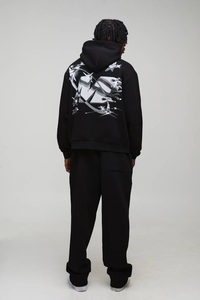 Ensemble de survêtements en coton lourd écologique à capuche personnalisé, décontracté, chaud, doux, sweat-shirts de fitness, pantalons de survêtement - Product Image 5