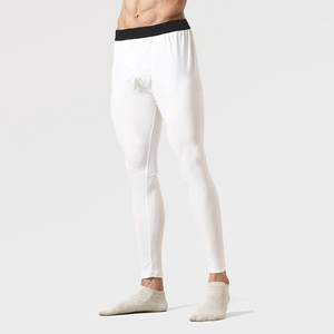 Collants de compression en spandex pour hommes, taille élastique, pour la course, l'entraînement, la gym, couche de base athlétique, pantalon de sport respirant et sans coutures - Product Image 6