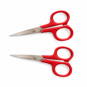 Tijeras de Sastre Multiusos de Acero Inoxidable con Mango de Nailon Rojo y Borde Liso para Corte DIY - Product Image 5