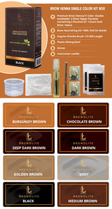 Venta caliente ISO aprobado Henna Kit polvo de hierbas orgánicas para tinte de cabello semipermanente Halal cejas colores tinte de cejas - Product Image 6