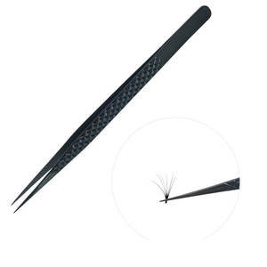 Pinces à cils pour extensions et épilation des poils incarnés, pinces biseautées professionnelles en acier inoxydable - Product Image 5