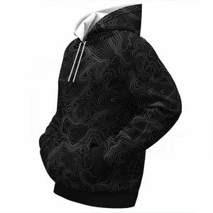 Sweat-shirts à capuche pour hommes, best-sellers, de haute qualité, 100% coton molletonné, respirants, streetwear, pour l'extérieur, décontractés, hiver, logo sur le devant - Product Image 5