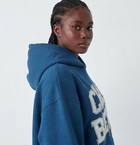Ensemble de survêtement pour femme avec broderie, sweat à capuche et pantalon de survêtement amples en coton, tenue décontractée d'hiver - Product Image 5