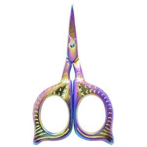 Ciseaux vintage de style européen en forme de hibou, manche en acier avec pointe en alliage, lames tranchantes - Product Image 2