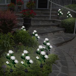 Lampe décorative LED à énergie solaire, 2 pièces, en forme de fleur de Rose, résistante à l'eau, pour décoration de jardin - Product Image 6