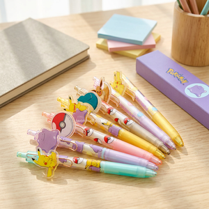 Set de 24 Lápices Mecánicos con Diseño de Ditto de Pokemon, Papelería Coreana para Niños, Personaje Lindo de Pika, Anime, Venta al Por Mayor para la Escuela - Product Image 1