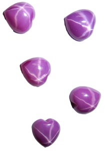 Cabocho de Corazón de Rubí Estrella de 10x10 mm, 5 Quilates, Creado en Laboratorio, Pulido, Opaco, con Efecto de Estrella de 6 Puntas para Joyería - Product Image 5