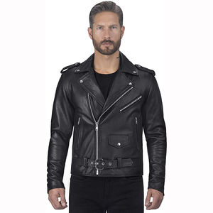 เสื้อแจ็คเก็ตมอเตอร์ไซค์หนังกันน้ำกันลมสำหรับผู้ชาย ผ้า 360 กรัม ใส่ได้ทุกฤดู สวมใส่สบาย ปลอดภัยในการขับขี่ - Product Image 1