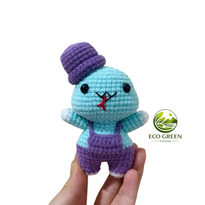 Kawaii Crochet Animal Keychain Handmade Soft Plush Charm <b>Mini</b> Yarn Pendant for <b>Purse</b> <b>Backpack</b> Car Key Holder - Product Image 2