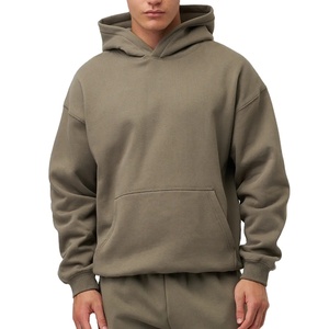 Winter Wear Men Oversized Hoodies Streetwear Solid Customizable Comfortable Stylish <b>Waterproof</b> Quick Dry Fleece Cotton Polyester - Product Image 1