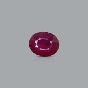 Premium 3.7 Carat Oval Cut Ruby Loose Gemstone for Fine Jewelry - Product Image 1