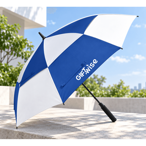 Parapluie de golf personnalisé avec logo, double couche ventilée, imprimé pour cadeau d'entreprise, utilisation extérieure pluie/soleil, vente en gros, faible MOQ - Product Image 3