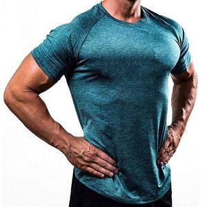 Camiseta Deportiva de Algodón para Hombre, Hecha a Medida, de Manga Corta, Ajustada, de Secado Rápido, para Entrenamiento Atlético - Product Image 3