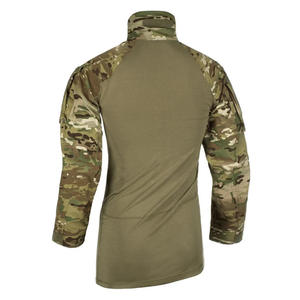 T-shirt tactique à manches longues pour hommes des forces spéciales, camouflage, polyester, séchage rapide, manches courtes, été, extérieur, vert - Product Image 4