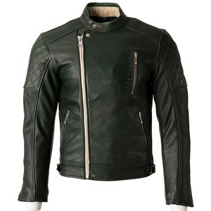 Veste de moto en cuir de vachette véritable pour homme, coupe-vent, grande taille, certifiée CE, noire - Product Image 1