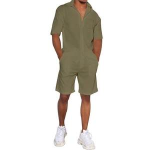 Ensemble de luxe personnalisé en lin 2 pièces pour homme – Nouvelle collection d'été décontractée : Chemises boutonnées et shorts respirants et confortables - Product Image 5