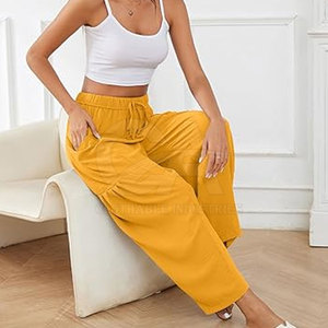 Women Formal Casual <b>Summer</b> <b>Pants</b> Breathable Casual Trousers Fashionable Women <b>Summer</b> Trousers Elastic Waist Wide Leg <b>Pants</b> - Product Image 5