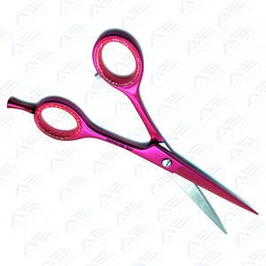 Tijeras profesionales de peluquero Rosa hechas de acero inoxidable de grado premium J2 Tijeras de corte de pelo de salón de 6" - Product Image 2