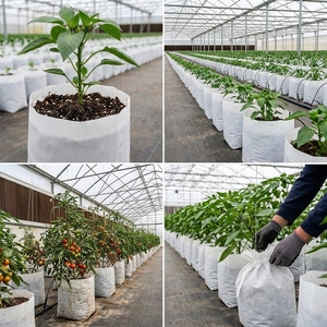 Sacs de culture en plastique écologiques avec des caractéristiques biodégradables et réutilisables pour l'hydroponie, la culture de fleurs et l'agriculture toute l'année - Product Image 3