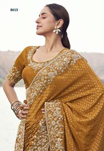 Nouvelle collection de vêtements et accessoires tendance, vêtements ethniques, sari en soie pour femmes, sari prêt-à-porter - Product Image 3