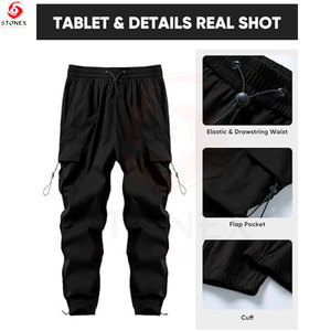 Men's Casual Tactical <b>Cargo</b> Pants Lightweight Ripstop Breathable Quick Dry Multi Pocket <b>Work</b> Trousers Hiking Camping Outdoor - Product Image 5