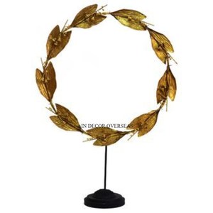 Escultura Circular Metálica Hecha a Mano con Diseño de Flor de Ciruelo Dorada, Decoración Zen Asiática para Mesa de Salón, Gran Venta - Product Image 6