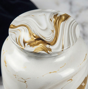 Urne funéraire Eternal Peace pour cendres - Urne en métal taille adulte avec couvercle sécurisé - Product Image 2