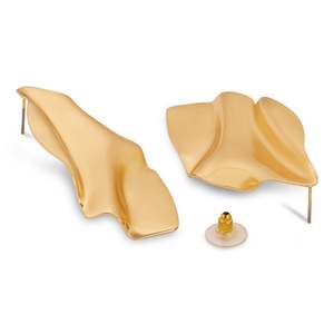 ต่างหูมุกห้อยประดับทอง 18K สไตล์วินเทจสำหรับผู้หญิง - Product Image 2