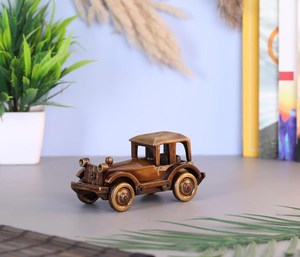 SHUBHAM Customized Vintage <b>Car</b> Figurine Brass Metal Model <b>Polished</b> Antique Decor Ornament for Home Display - Product Image 2