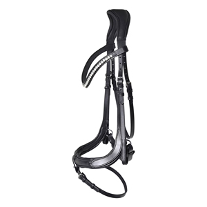 Bridon d'équitation western en cuir véritable durable avec logo personnalisé et surpiqûres décoratives pour l'équitation et la course - Product Image 2