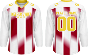 Maillot de hockey sur glace 100 % polyester, taille adulte, maillot d'entraînement, couleur unie, maillot de hockey sur glace pour équipe sportive - Product Image 1