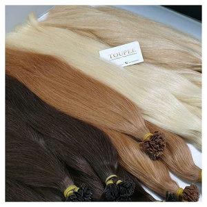 Vietnamese Luxury Virgin Flat Tip Hair Extensions 100% Human Hair Wholesale Invisible Natural Tip Machine Double Weft All Colors - Product Image 1
