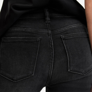 OEM Customized Breathable High-<b>Waisted</b> Vintage for Stone Wash Denim Straight <b>Jeans</b> Women Plus Sized 100% Cotton Customizable - Product Image 6