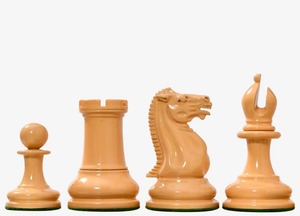 Jeu d'échecs Staunton artisanal en bois de buis peint vert olive et jaune, roi de 4,5 pouces, style tournoi premium, au meilleur prix - Product Image 5