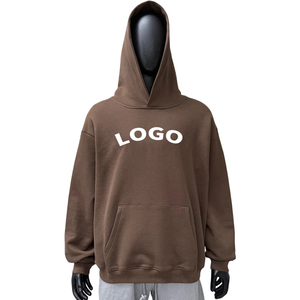 Sweat à capuche entièrement zippé en molleton 100% coton, avec logo personnalisé brodé, appliqué, teint uni, effet délavé soleil, épaules tombantes, style streetwear - Product Image 2