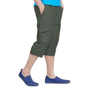 กางเกงคาร์โก้ผู้ชาย3-Quarter มี6กระเป๋ากางเกงผ้าแคนวาสผ้าฝ้ายผ้าแคนวาสแบบมีซิป - Product Image 5