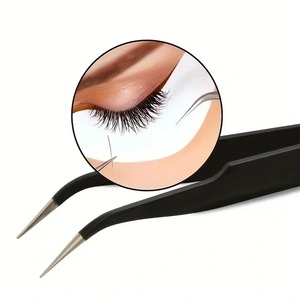 Pinzas Antiestáticas ESD de Punta Recta de Acero Inoxidable BAFA SURGICAL INSTRUMENTS BSI-ET-364 para Uso de Precisión en Cejas (1 Unidad) - Product Image 2